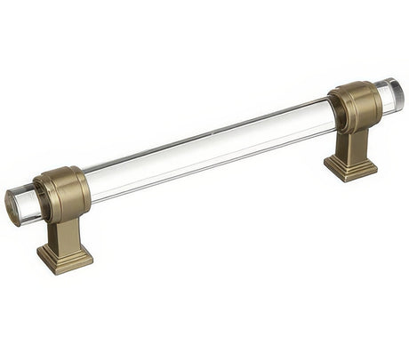 Amerock BP36655CBBZ clear/golden champagne cabinet pull