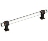 Amerock BP36656CORB clear/oil rubbed bronze cabinet pull