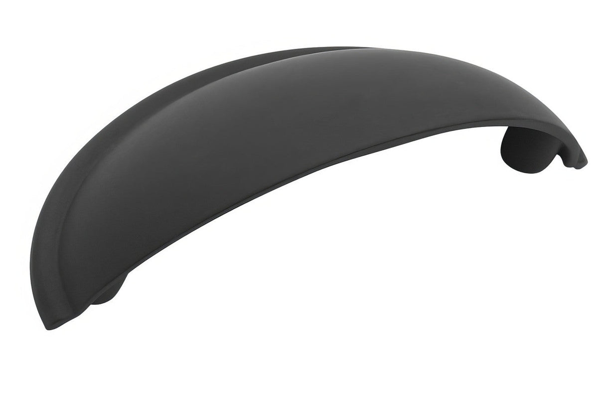 Amerock BP53019FB flat black cup pull