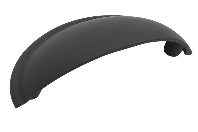 Amerock BP53019FB flat black cup pull