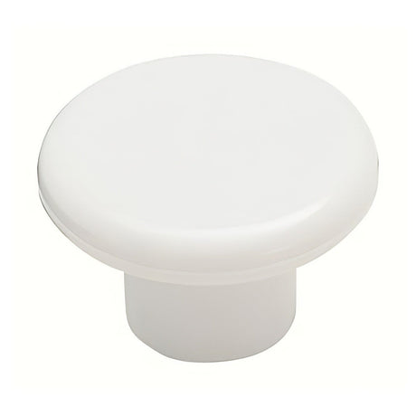 Amerock BP802PW white cabinet knob