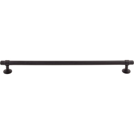 Top Knobs TK3006BLK Ellis 12" Center to Center Bar Pull Flat Black
