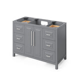 Jeffrey Alexander Cade 48" Grey Single Sink Bathroom Vanity with Black Granite Top - 8 in. Widespread Faucet Top product image 3