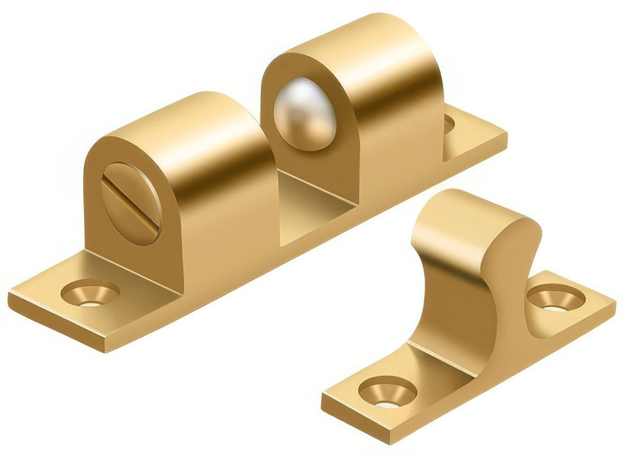 Deltana BTC30CR003 lifetime polished brass ball tension catch