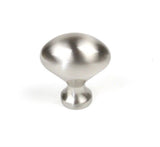 Builders Choice 05127-15 1-1/4" Oval Cabinet Knob Satin Nickel