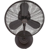 Craftmade BW116AG3-HW aged bronze textured wall fan blades included