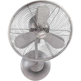 Craftmade BW116BNK3-HW brushed polished nickel wall fan blades included