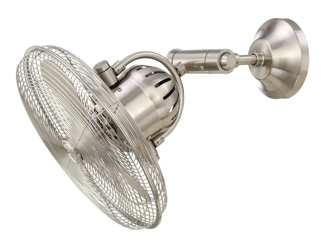 Craftmade BW414BNK3 brushed polished nickel wall fan blades included