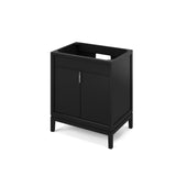 Jeffrey Alexander Theodora 30" Black Single Sink Bathroom Vanity with White Quartz Top - 8 in. Widespread Faucet Top - VKITTHE30BKWQR product image 2