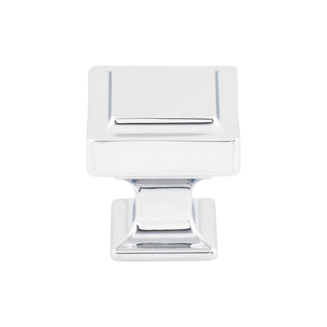 Top Knobs TK701PC Ascendra 1 1/8" Length Square Knob Polished Chrome