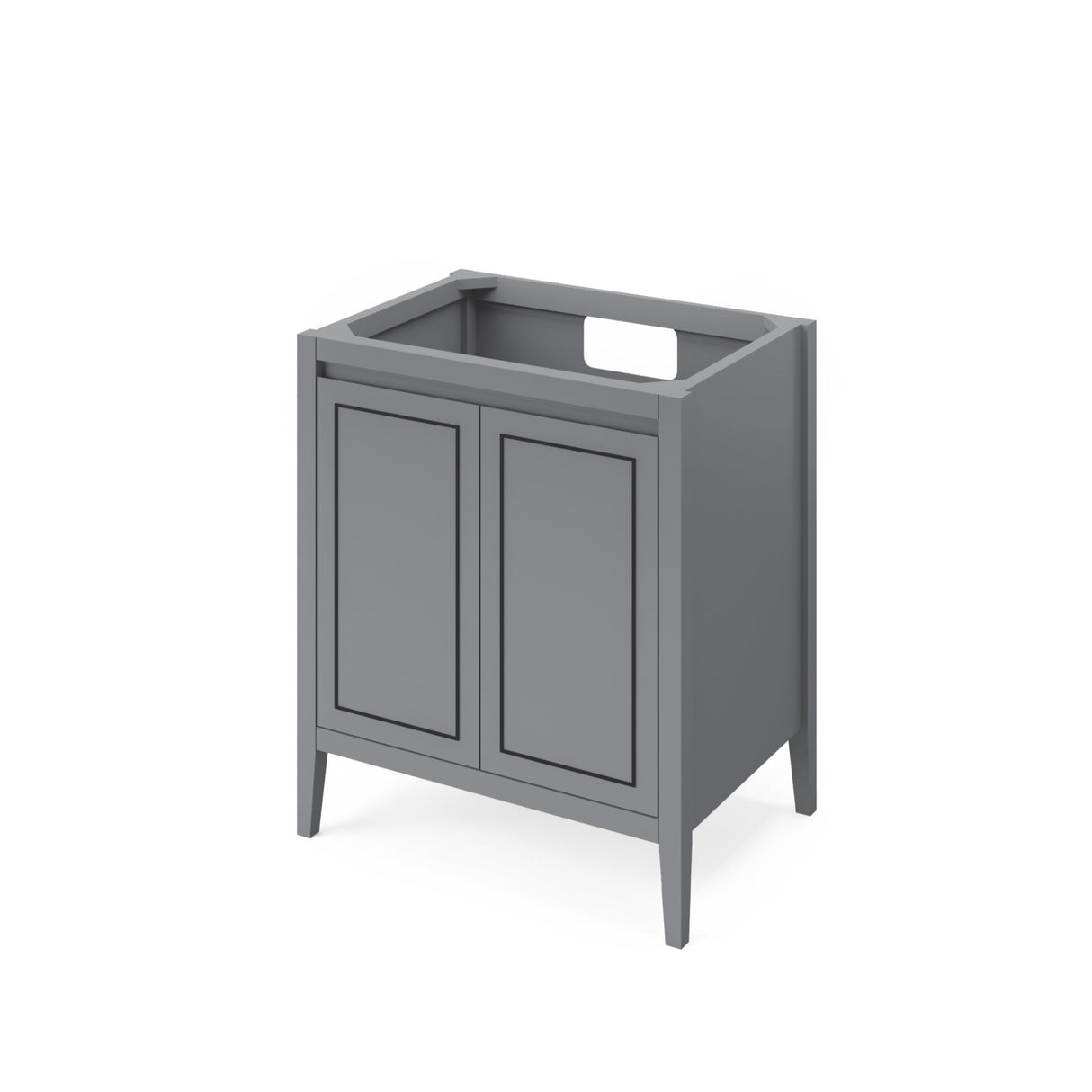 Jeffrey Alexander Percival 30" Grey Single Sink Bathroom Vanity with White Quartz Top - 8 in. Widespread Faucet Top - VKITPER30GRWQR1 product image 2
