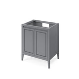 Jeffrey Alexander Percival 30" Grey Single Sink Bathroom Vanity with White Quartz Top - 8 in. Widespread Faucet Top - VKITPER30GRWQR product image 2