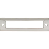 Top Knobs TK924PN Hollin 3 3/4" Center to Center Pull Backplate Polished Nickel