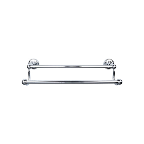 Top Knobs ED11PCD TOP BATH (R) Edwardian Bath Double 32 1/2" Wall Mounted Towel Bar Polished Chrome