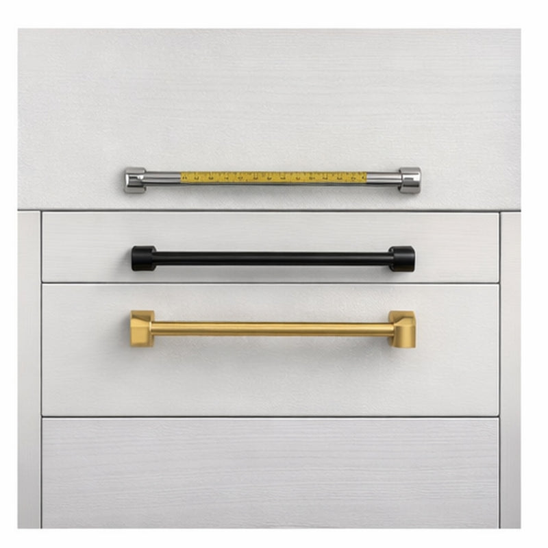 Cabinet pulls guide showing how to choose center-to-center size with pull examples
