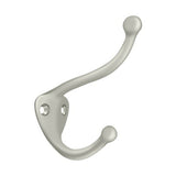 Deltana CAHH3U15 satin nickel coat and hat hook