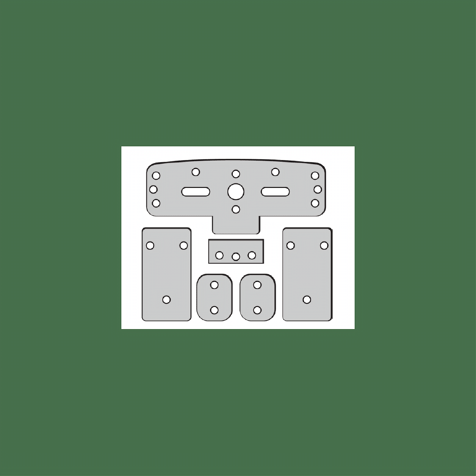 Cal-Royal 612-SHIM Glass Bead Shim Kit for Vertical Type Exit Device