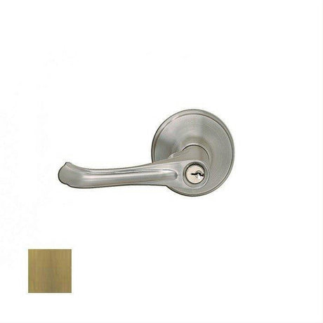 Cal-Royal AUS00-5 Keyed Entry Door Lever Antique Brass