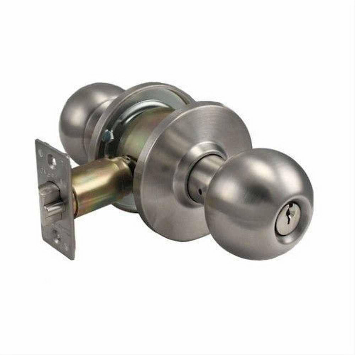 Cal-Royal BA00-10 Grade 2 Keyed Entry Door Knob 2-3/4" Backset Satin Bronze