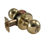 Cal-Royal BA09-3 Grade 2 Institution Door Knob with 2-3/4" Backset Bright Polished Brass
