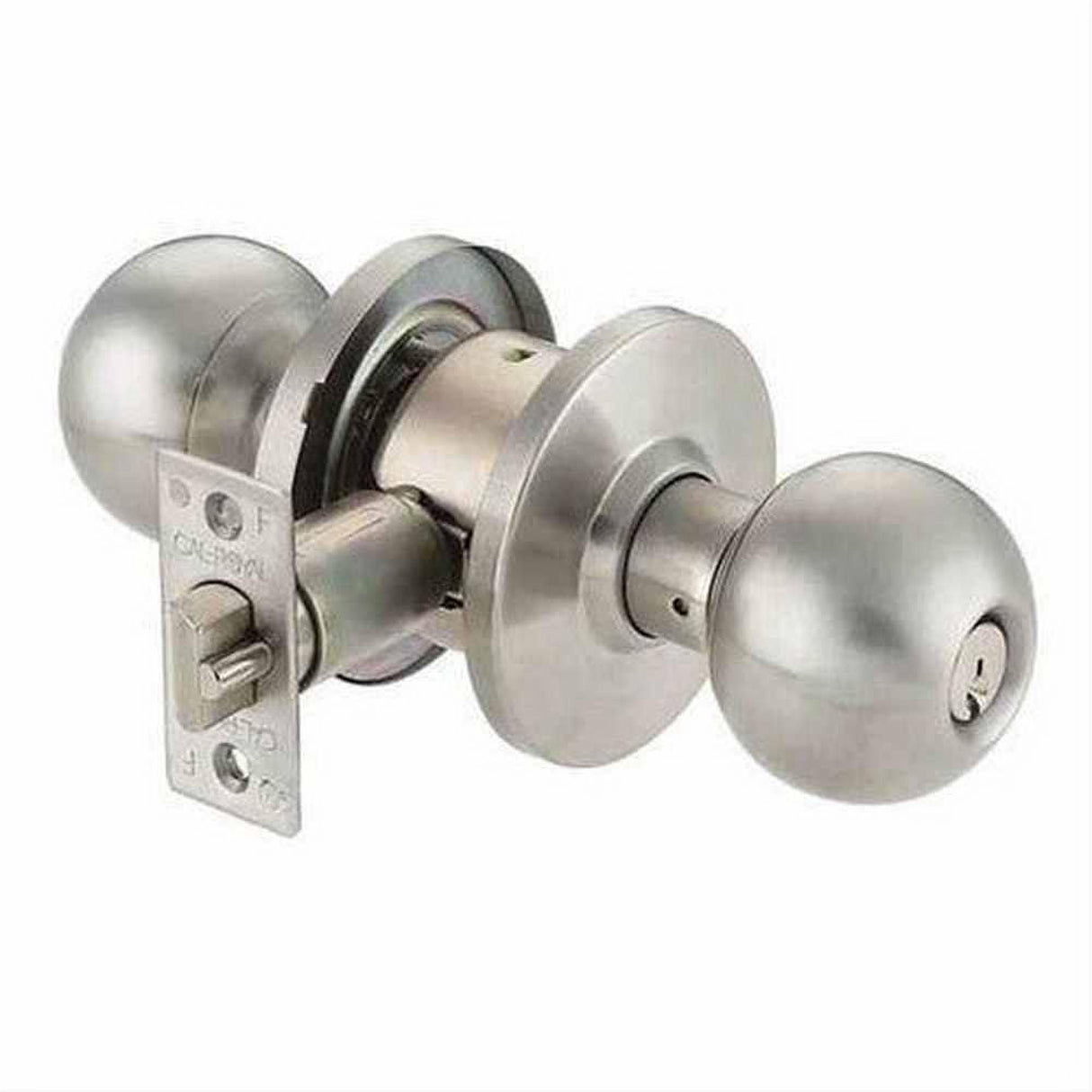 Cal-Royal BA20-32D Grade 2 Privacy Door Knob with 2-3/4" Backset Satin Stainless Steel