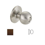 Cal-Royal BA40-10B Grade 2 Single Dummy Door Knob Oil Rubbed Dark Bronze