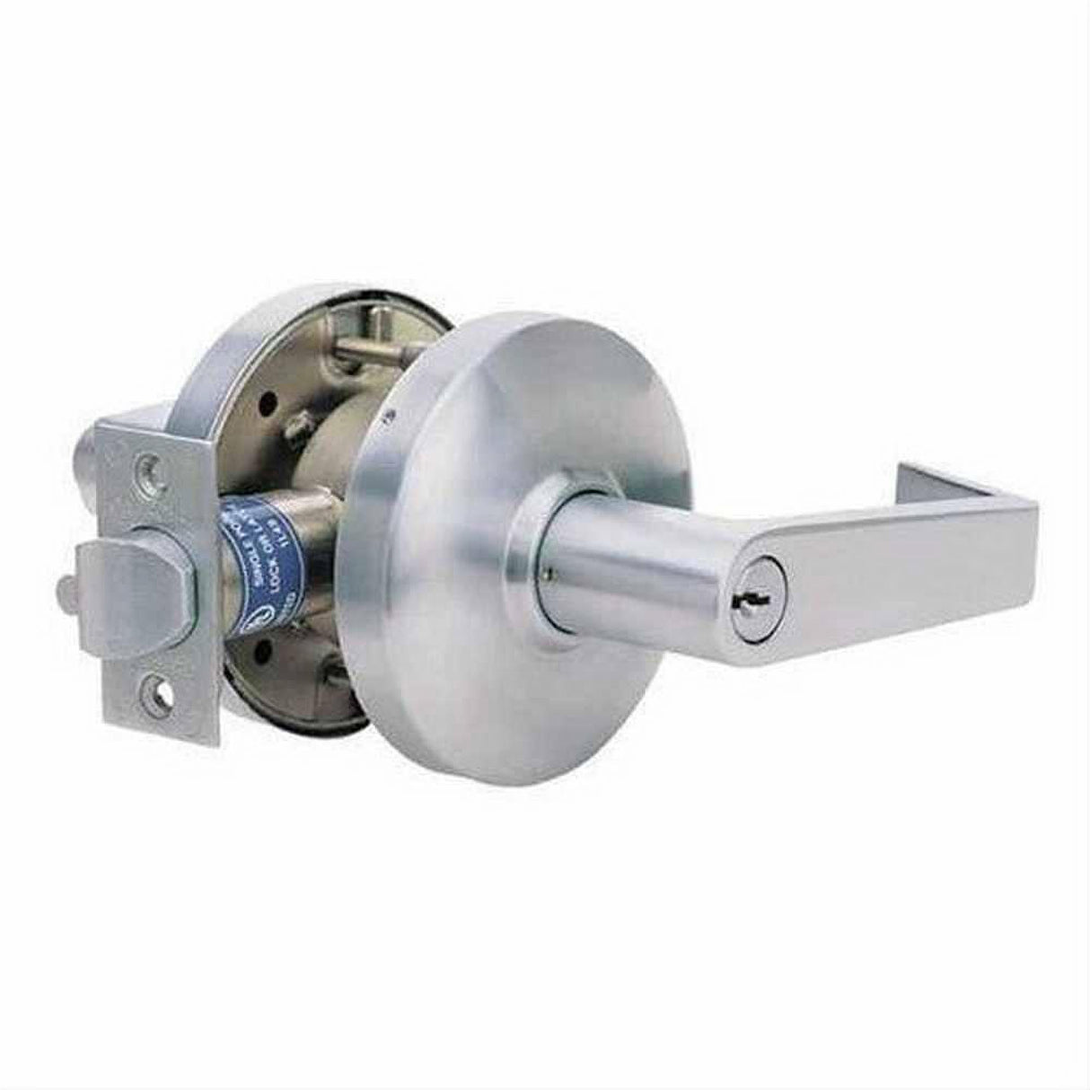 Cal-Royal CGN00-26 Keyed Entry Entrance/Office Lever Lock Door Lever Bright Polished Chrome