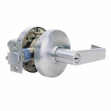 Cal-Royal CGN04-26 Grade 1 Clutch Communicating Door Lever Lockset with 2-3/4" Backset Bright Polished Chrome