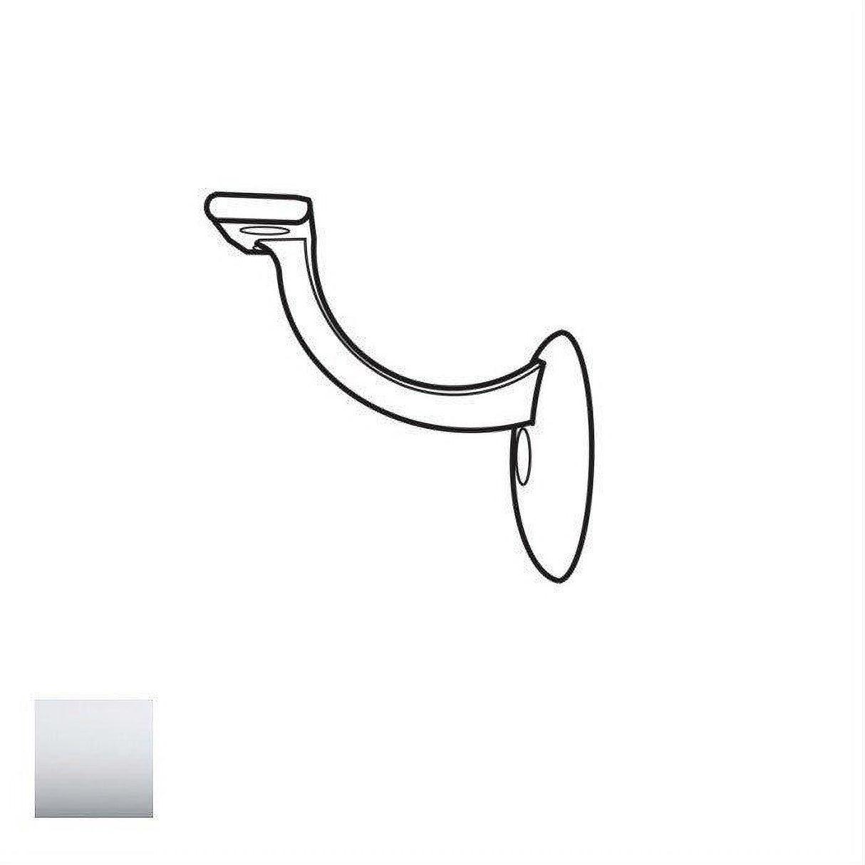 Cal-Royal JUHB28-26 Jumbo Heavy Duty Hand Rail Bracket Bright Polished Chrome
