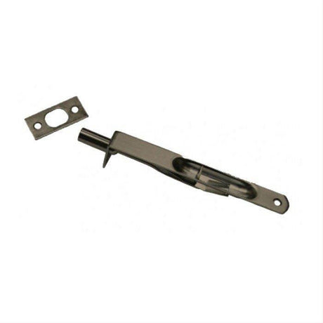 Cal-Royal MB85R-15A 6" Brass Security Bolt Satin Nickel Blackened