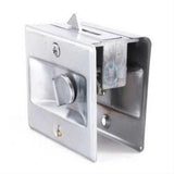Cal-Royal SDL16-26D Privacy Sliding Door Lock Satin Chrome