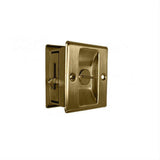 Cal-Royal SDL16-5 Privacy Sliding Door Lock Antique Brass