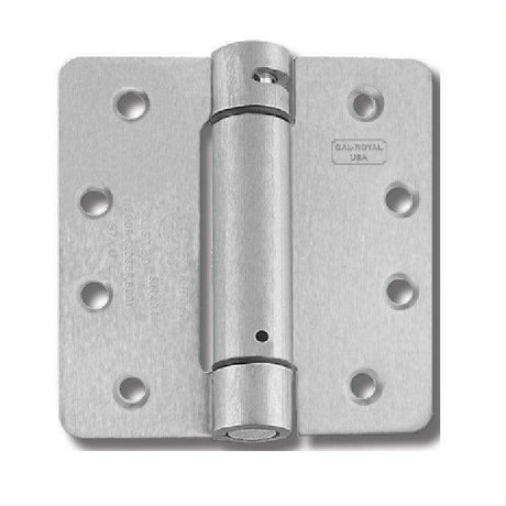 Cal-Royal SH3558R-26D 3.5 x 3.5 - 5/8" Radius Spring Hinges Sold in Pairs Satin Chrome
