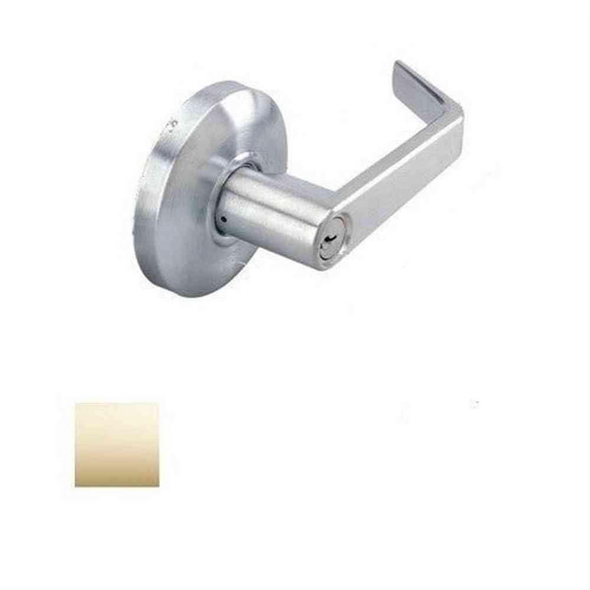 Cal-Royal SL00-3-2-3/8-2-3/8 Grade 2 Keyed Entry Door Lever Lockset with 2-3/8" Backset Bright Polished Brass