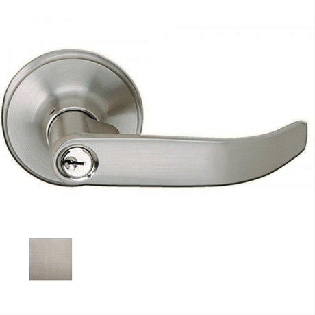 Cal-Royal SOP00-15 Keyed Entry Door Lever Lockset with Adjustable Backset Satin Nickel