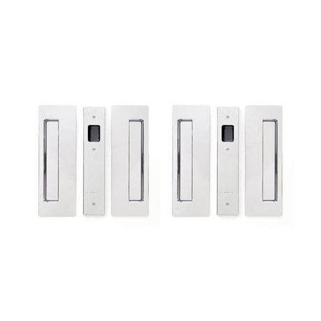 Cavilock CL400D0025 1 3/8" Non Magnetic Non Latching Passage Pocket Door Lock Chrome