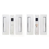 Cavilock CL400D0029 1 3/4" Double Door Magnetic Latching Passage Lock Set Pocket Door Lock Chrome