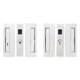Cavilock CL400D0038 1 3/8" Double Door Emergency/Snib Privacy Lock Set Pocket Door Lock Chrome
