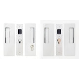 Cavilock CL400D0052 1 3/8" Double Door Snib/Key Key Locking Lock Set Pocket Door Lock Chrome