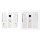 Cavilock CL400D0055 1 3/8" Double Door Key/Key Key Locking Lock Set Pocket Door Lock Chrome