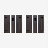 Cavilock CL400D0225 1 3/8" Non Magnetic Non Latching Passage Pocket Door Lock Oil Rubbed Bronze