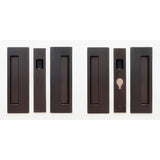 Cavilock CL400D0229 1 3/4" Double Door Magnetic Latching Passage Lock Set Pocket Door Lock Oil Rubbed Bronze