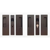 Cavilock CL400D0262 1 3/4" Double Door Snib/Key Key Locking Lock Set Pocket Door Lock Oil Rubbed Bronze