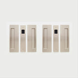Cavilock CL400D0325 1 3/8" Non Magnetic Non Latching Passage Pocket Door Lock Satin Nickel