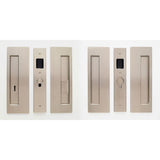 Cavilock CL400D0343 1 3/4" Double Door Emergency/Snib Privacy Lock Set Pocket Door Lock Satin Nickel