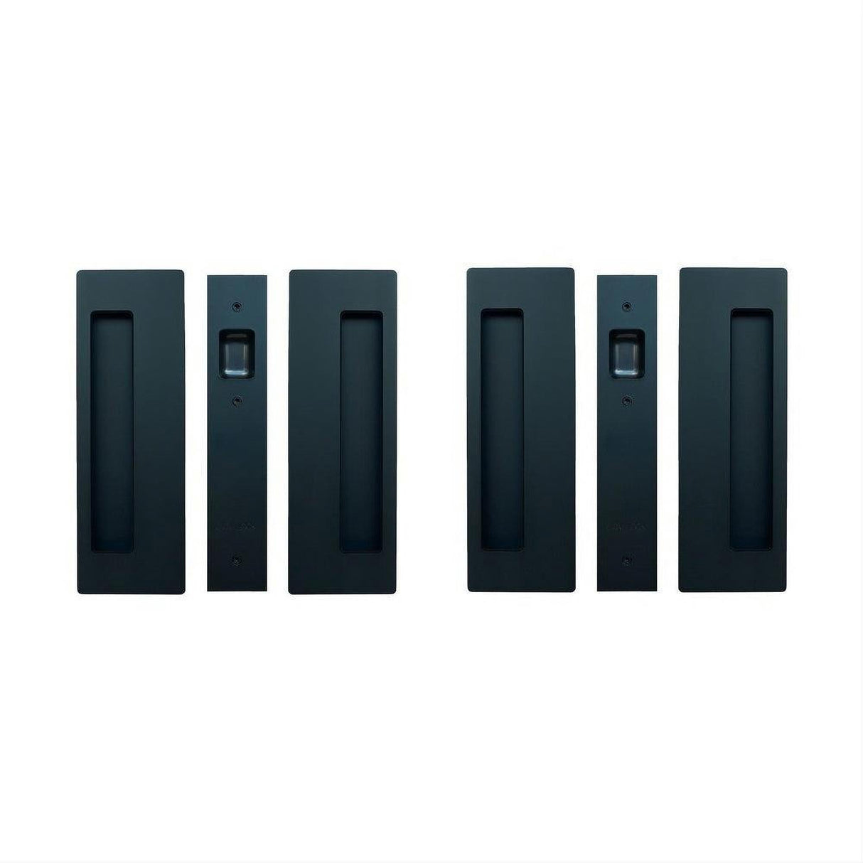 Cavilock CL400D0425 1 3/8" Non Magnetic Non Latching Passage Pocket Door Lock Matte Black