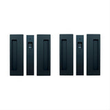 Cavilock CL400D0425 1 3/8" Non Magnetic Non Latching Passage Pocket Door Lock Matte Black