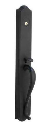 Copper Creek CD4610BC black single cylinder handleset