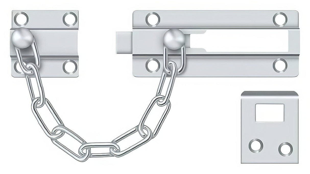 Deltana CDG35U26 chrome door bolt