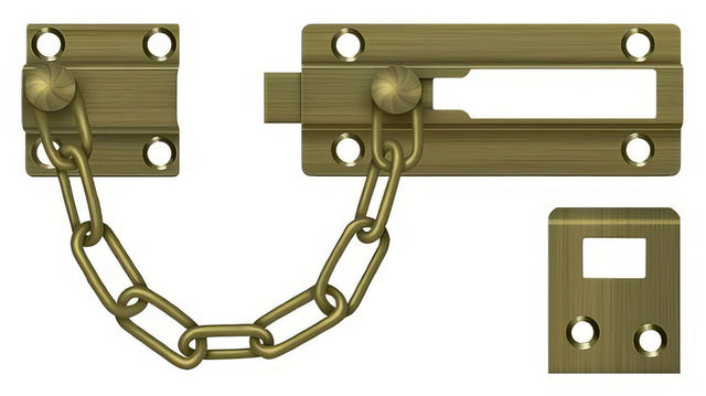 Deltana CDG35U5 antique brass door bolt